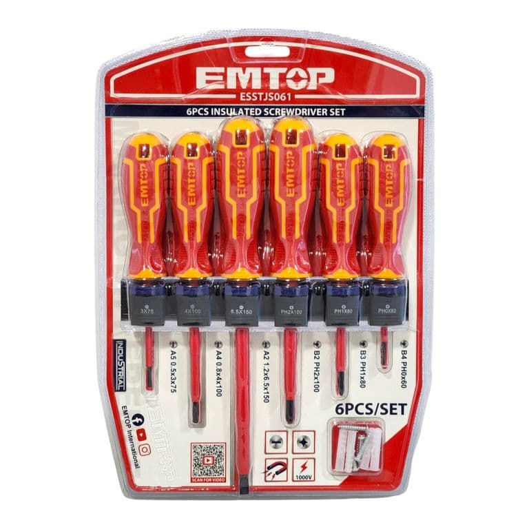 Kit 6 Destornilladores Aislados 1000v ESSTJS061