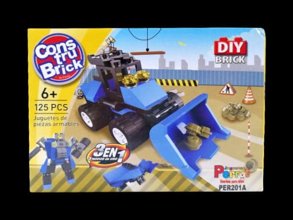 Construbrick Gran Retroexcavadora 3 en 1 Juguetes