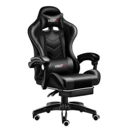 Silla Gamer GX2000 Reclinable Profesional con Reposapies-Negro