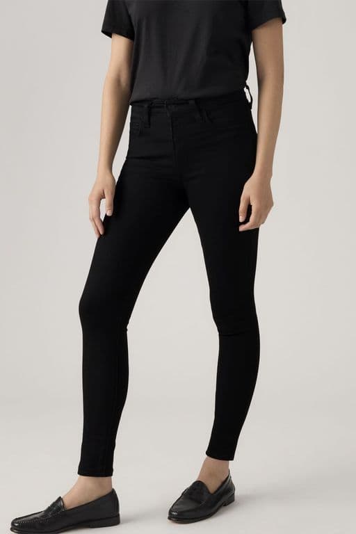 Jeans Mujer 720 HighRise Super Skinny Negro Negro 26-30