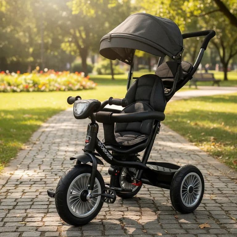 Triciclo Paseo Infantil 360 1326 LX Negro Negro