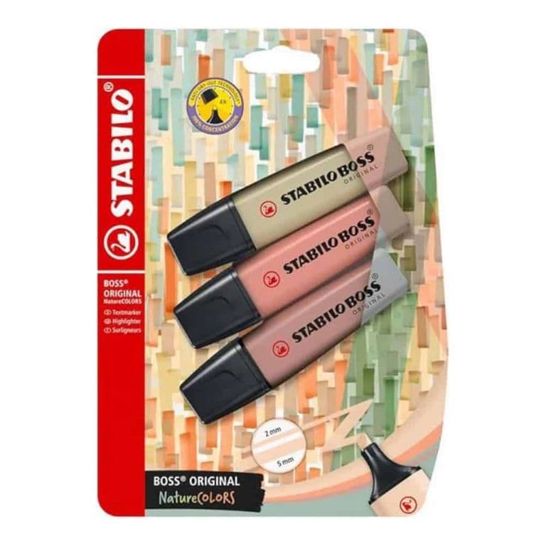 Set de 3 Destacadores Boss Original Nature Colors