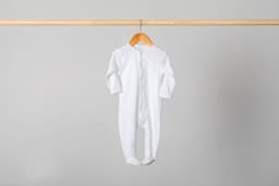 Pijama Osito Unisex Liso Algodon Pima Peruano Blanco 12-18 MESES
