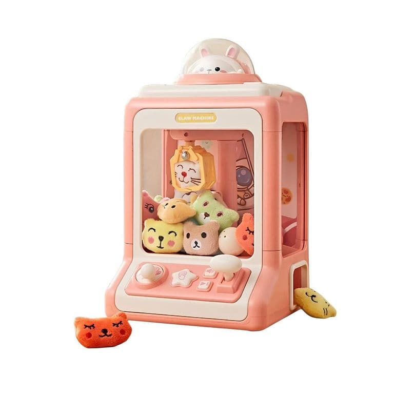 Juego Maquina De Peluches Musical Ninos Rosada