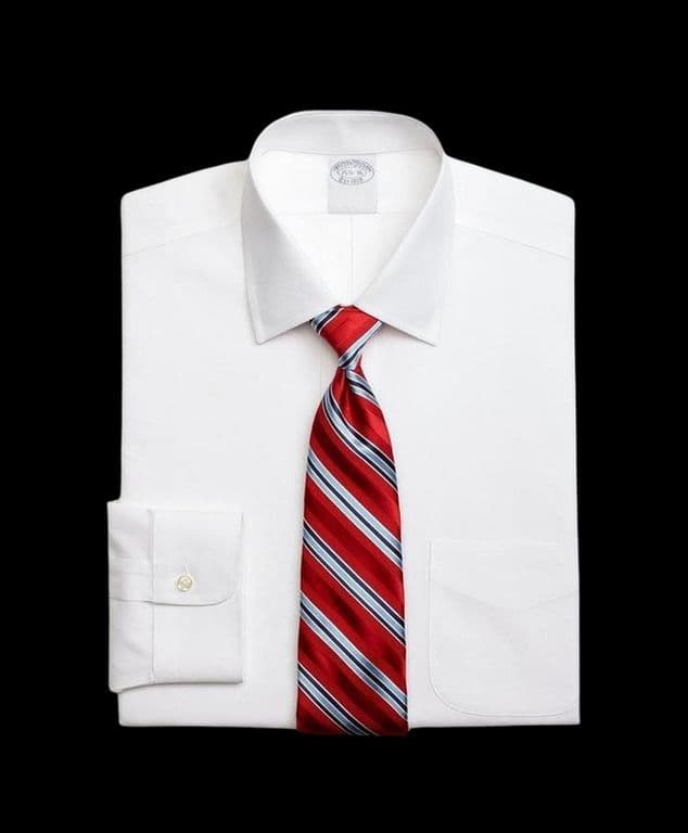 Camisa Cotton Pinpoint Regular Non-Iron Ainsley Blanco Blanco 17.5-34