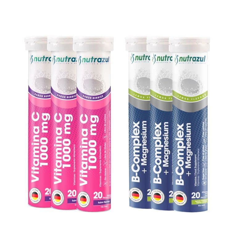 Bcomplex - Magnesio (3) + Vitamina C 1000 mg (3) - Pack 6 unidades..