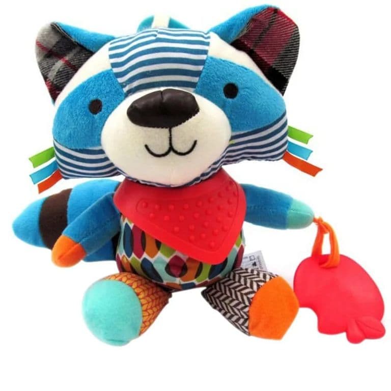SONAJERO DE PELUCHE DE TELA ANIMALES PERRO