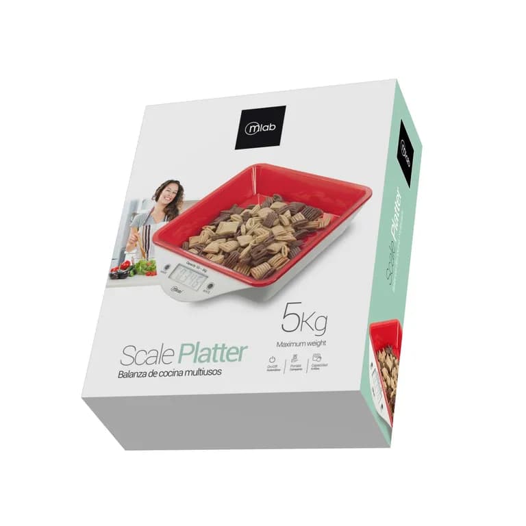 Pesa Balanza Cocina Con Fuente 5kg
