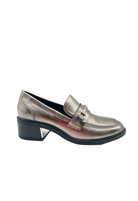 Mocasin Mujer Plata ZB006 Plateado 40