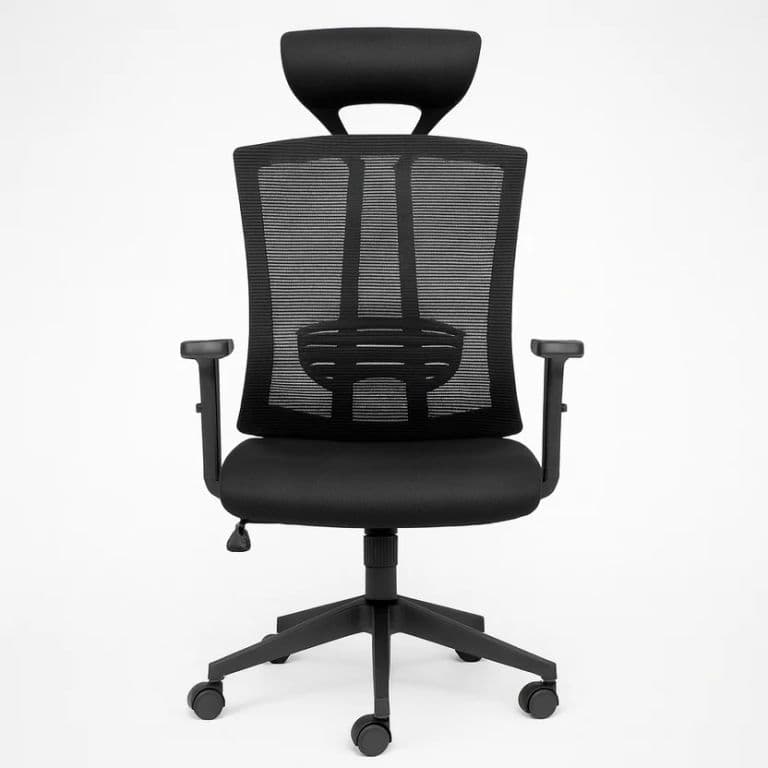 Silla De Oficina Ergonomica Pro Apoyacabeza Color Negro