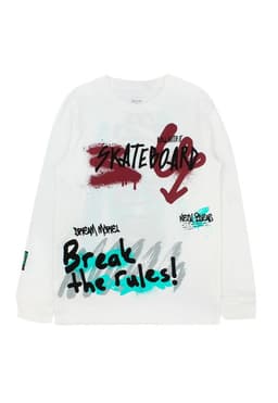 Polera Junior Nino Move Blanco Blanco 8