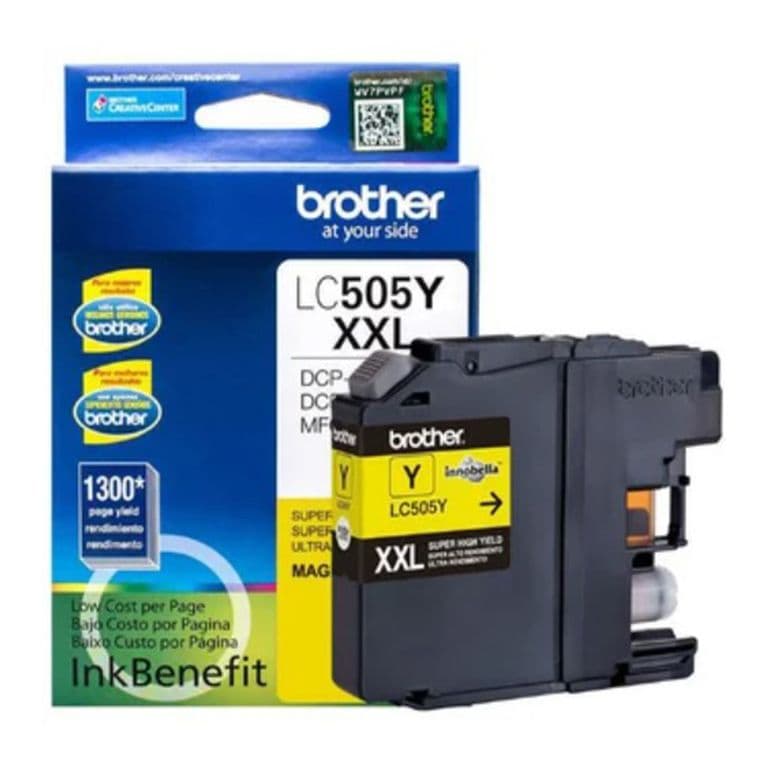 Cartucho de tinta LC505Y Amarillo rendimiento 1300 paginas
