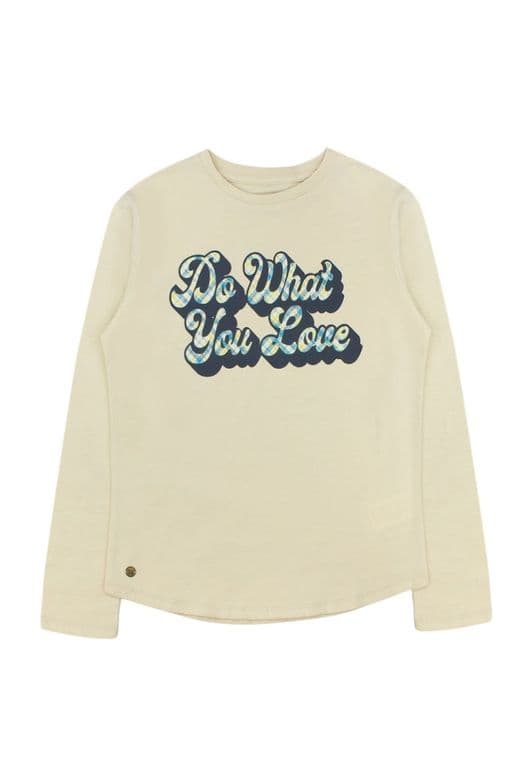 Polera Junior Nina Foresta Beige Beige 8