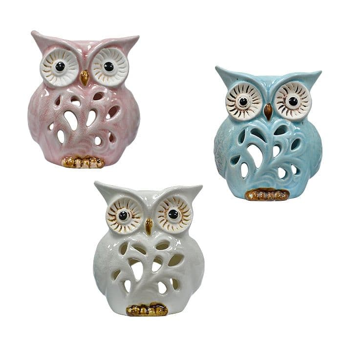 Buho Candelabro Pequeno Unidad ( 3 Colores)