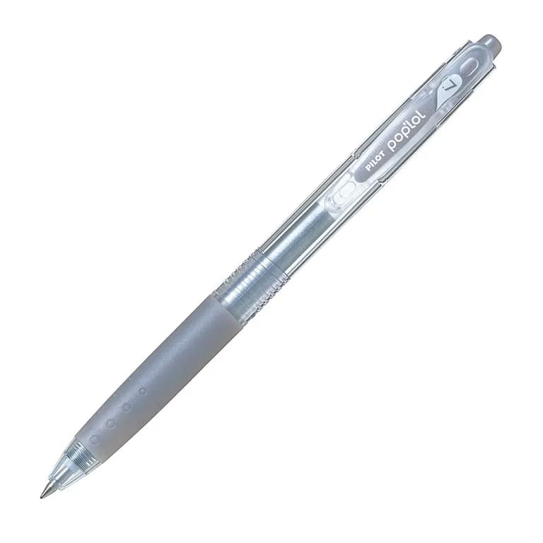 Lapiz Gel Pop lol Plateado 0.7 mm. 12 Ud