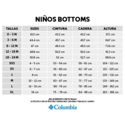 Pantalon nieve imperm Nino Bugaboo III Rosado Rosa M