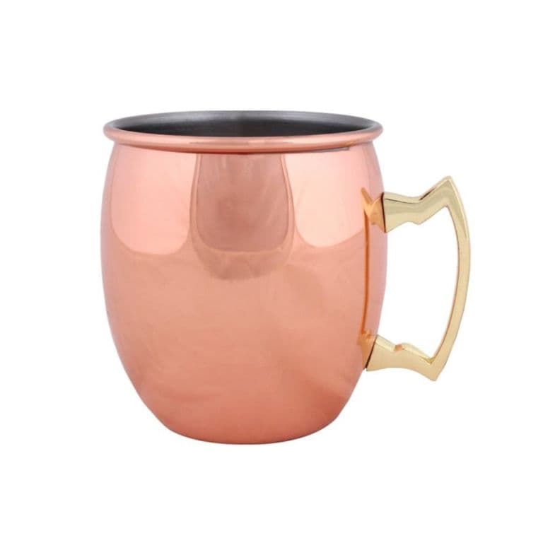 Jarra Moscow Mule Liso 500ml Cobre Acero Inoxidable