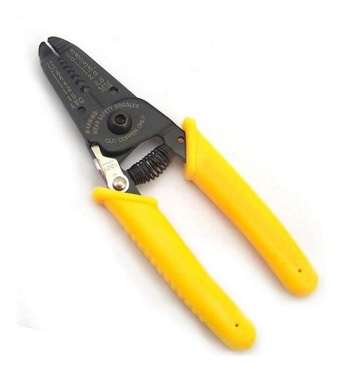 Alicate Pela Cables Y Corta Herramienta Pinza Deschaquetador - Amarillo