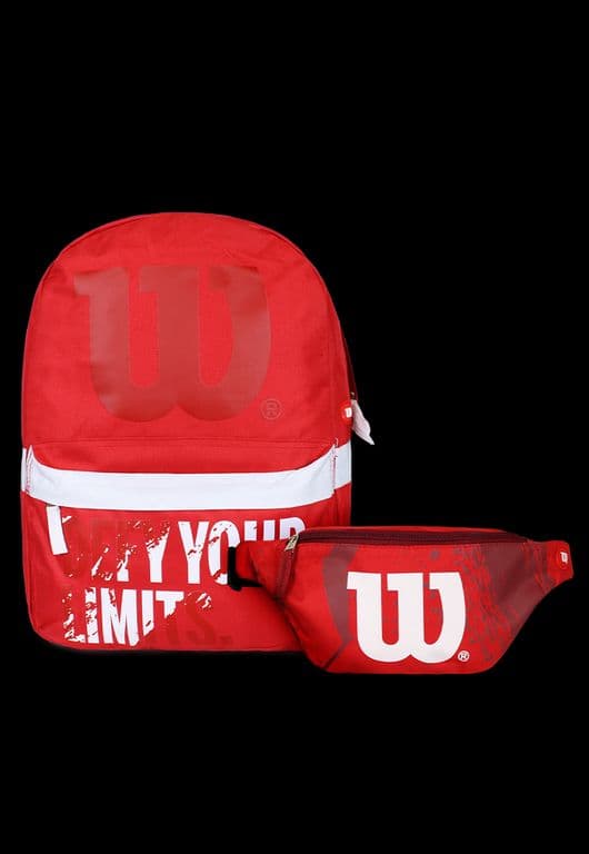 Pack Mochila Defy + banano Oslo rojo Rojo TALLA UNICA