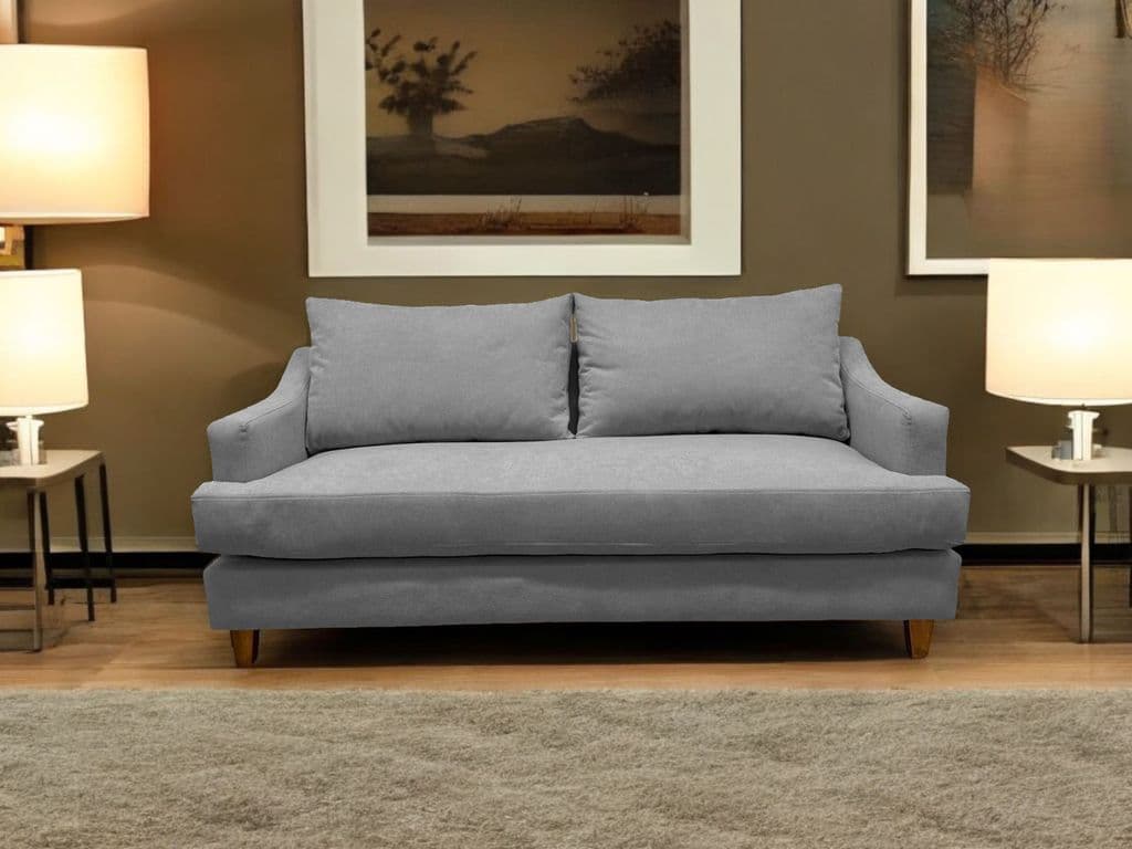 SOFA MISTRAL CHENILLE GRIS 3 CUERPOS