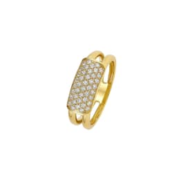 Anillo de Oro 18kt Diamantes de 57 Puntos es Corte Brillante SI/H Amarillo 13