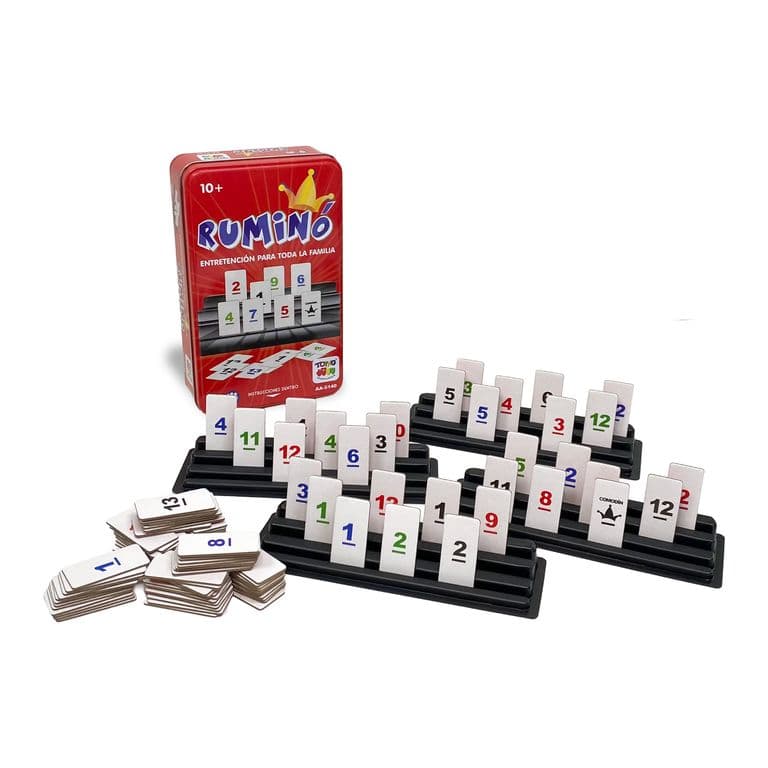 Juego de Mesa Rumino Rummy Rummi Caja Metalica -