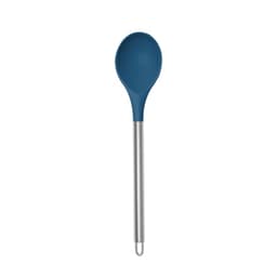 Cuchara Silicona Mango Acero Azul