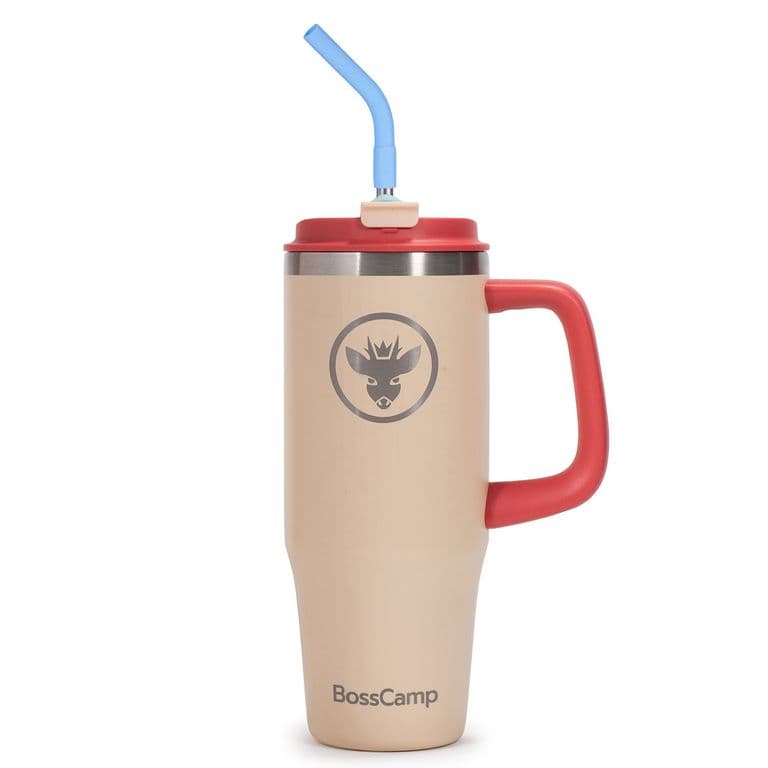 Vaso Termico Mug Termo 1000ml Tapa 2 en 1 Arena