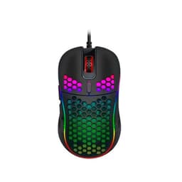 Mouse Gamer Premium T98 Rgb 7200 Dpi Honeycomb Usb Verde