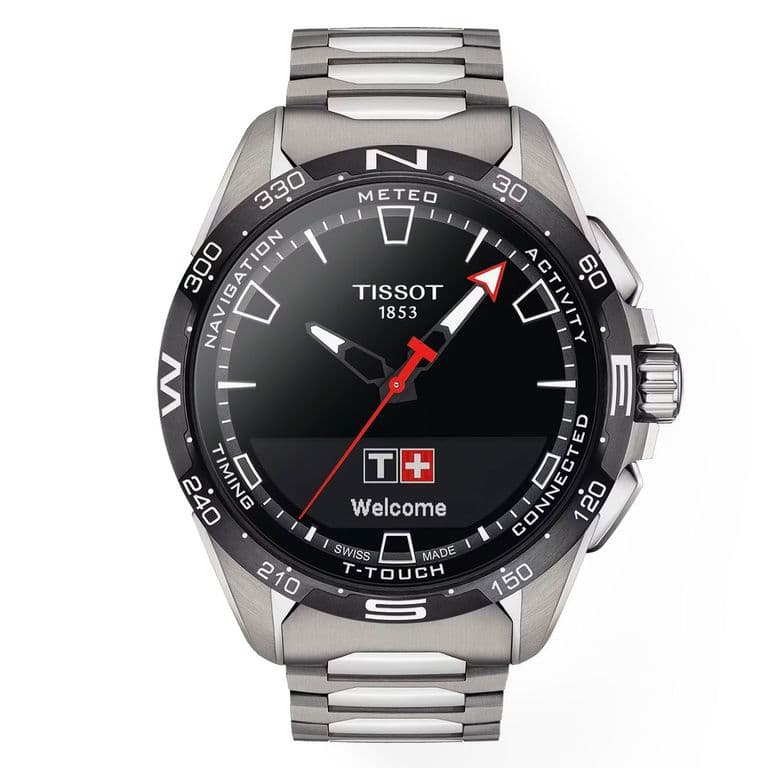 Reloj Digital T-Touch Connect Solar Acero Plateado TALLA UNICA