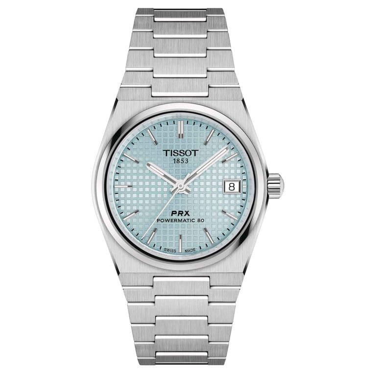 Reloj PRX Powermatic 35mm Celeste Plateado TALLA UNICA