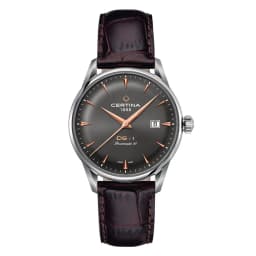 Reloj DS-1 Cuero Marron Plateado TALLA UNICA