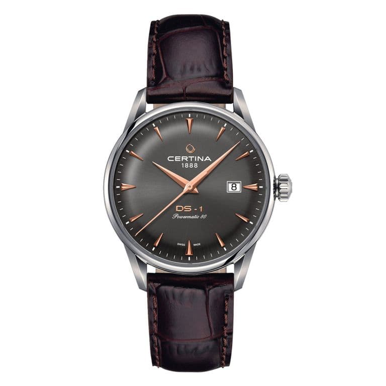 Reloj DS-1 Cuero Marron Plateado TALLA UNICA