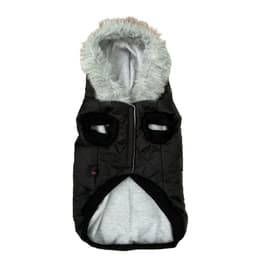 Chaqueta Gorro Piel Negra talla M