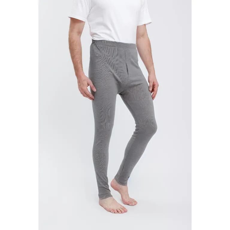Calzoncillo Largo Termico Hombre Frisado Primera Capa 2040 Gris Oscuro M/L