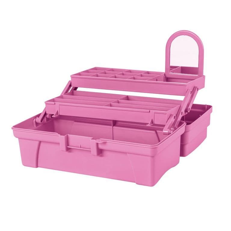 Caja Organizador Cosmeticos, Maquillaje, Espejo 36 Cm