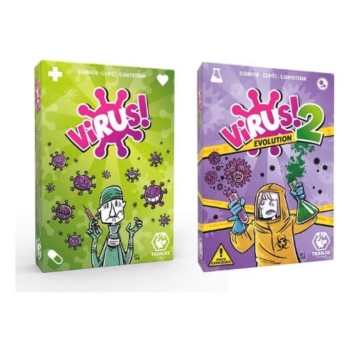 PACK JUEGO DE MESA VIRUS 1 + VIRUS 2 NUEVO EN ESPANOL