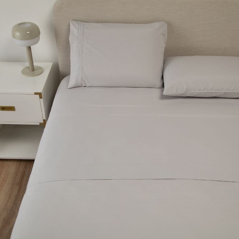 Sabana Hotel Ultra Suave Funda Bordada - Gris - Super King Gris ...