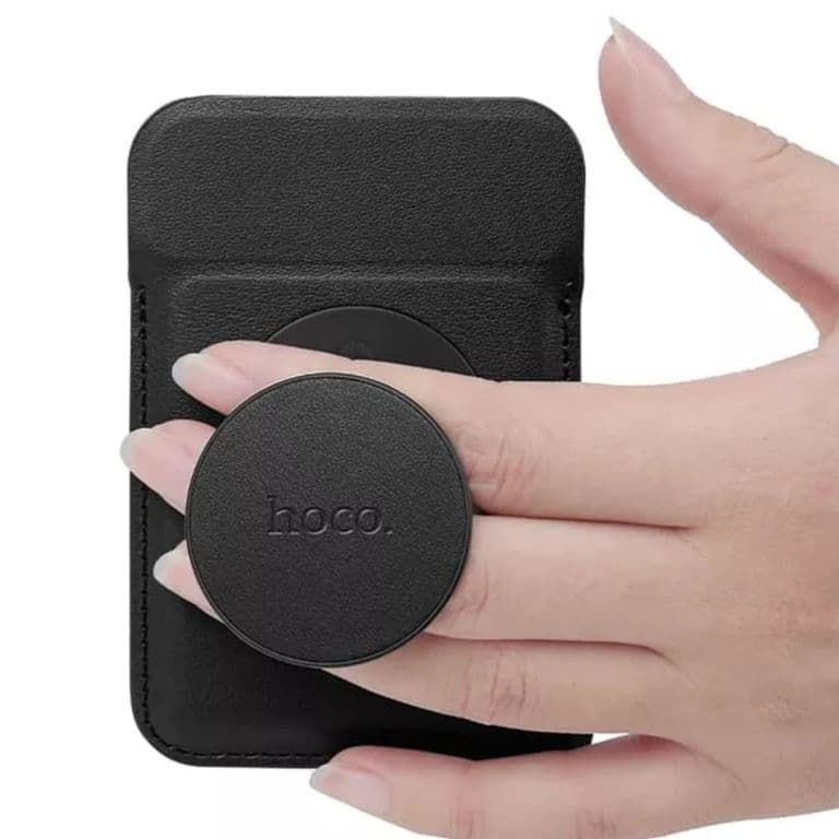 Tarjetero Magnetico Compartible con iPhone Con Soporte Grip -