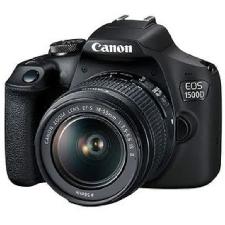 EOS 1500D Rebel T7 Camara Kit Con EF-S 18-55mm II Lente - Negro
