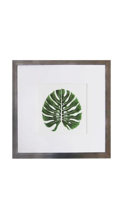 Cuadro de 1 hoja verde 50x50