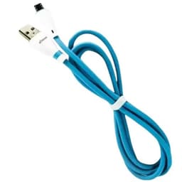 CABLE USB PLANO PARA IPHONEIPAD 5 6 BLUE
