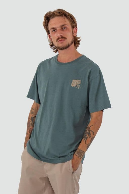 Polera Hombre Organica Classy Petrol Azul Petroleo S