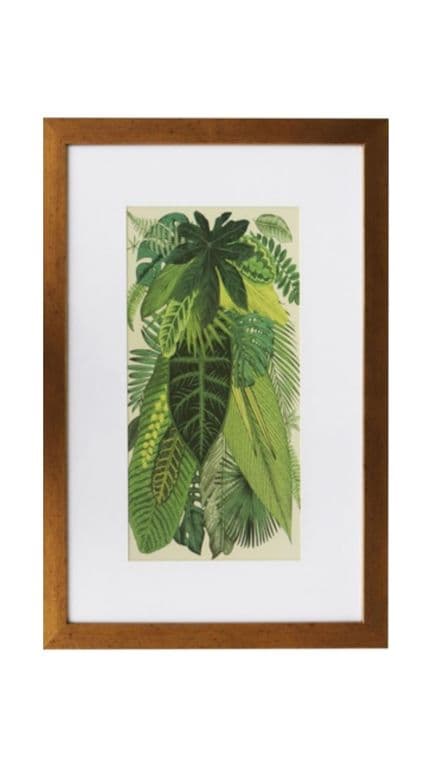 Cuadro de hojas verdes 40x60