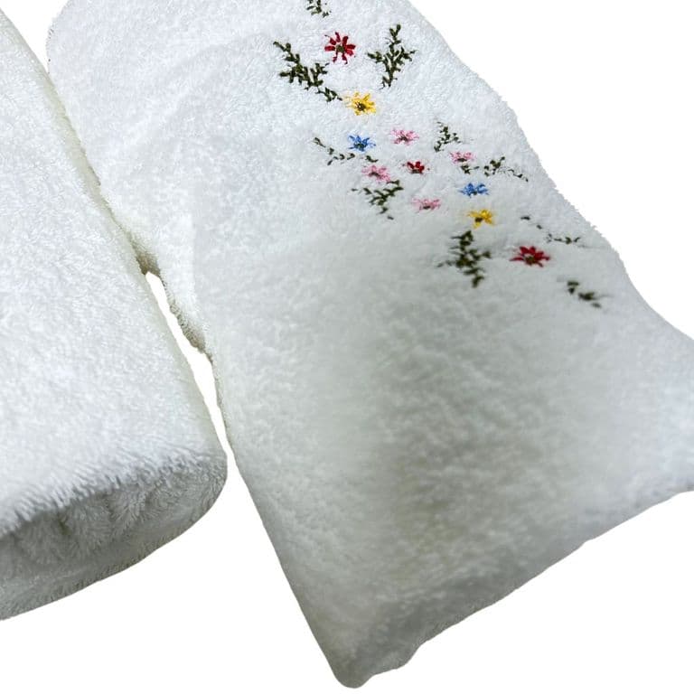 3 TOALLAS ROYAL TOUCH Floral Bano 60cm x 130cm Algodon 550 GSM