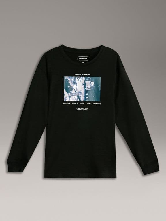 Polera Nino City Photo Graphic Negro Negro 41