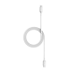 Cable USB-C a USB-C 1m 60W Blanco