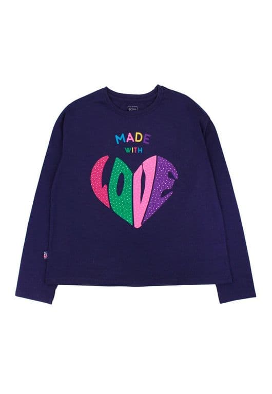 Polera Junior Nina Move Azul Azul 8