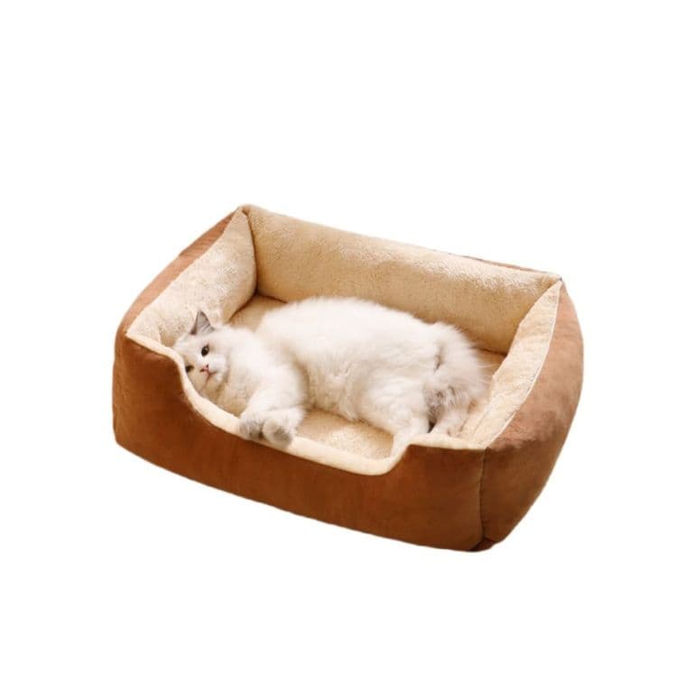 Cama Suave XXL para Perros y Gatos Maxima comodidad Cafe