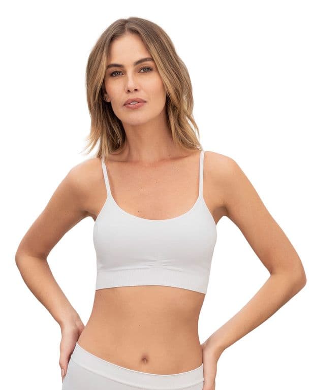 Top Ultraligero en Tecnologia Seamless 091087 Blanco L